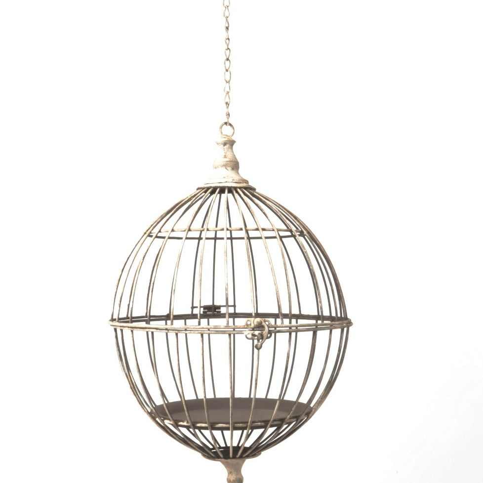 Decorative Chickadee Bird Design Cast Iron Plant Hanger - 5.125 inch Deep,  1 - Baker's
