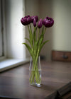 18" Fresh Touch Purple Double Peony Tulip Bundle