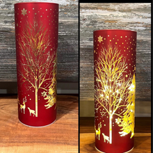  LED Glass Tree/Reindeer Light