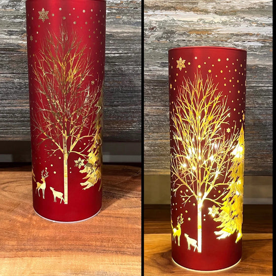 LED Glass Tree/Reindeer Light