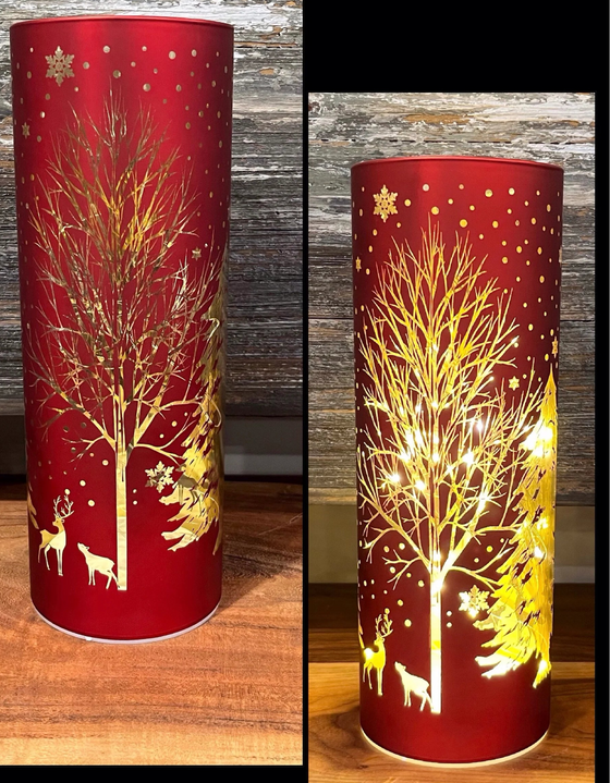 LED Glass Tree/Reindeer Light