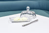 Petite Glass Covered Butter Dish