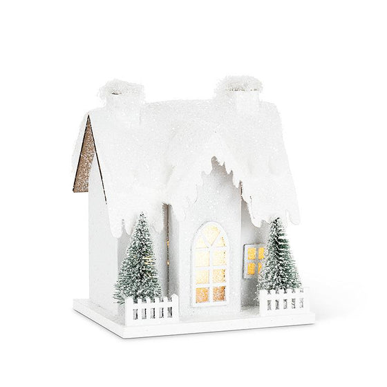 Snowy Hamlet Papercraft House - 012