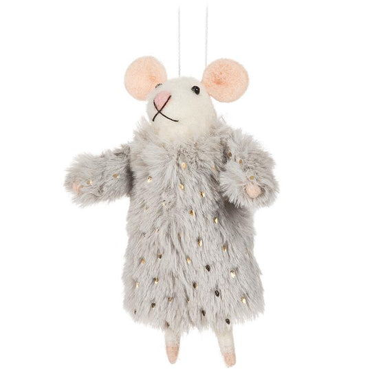 Mouse in a Fancy Coat Ornament