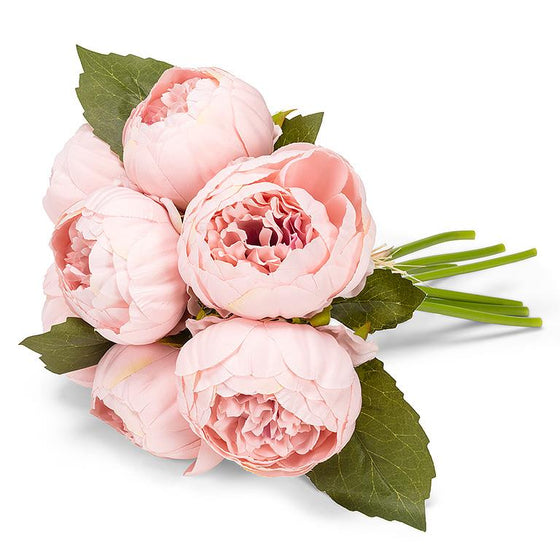 10" Faux Peony Bouquet