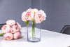 10" Faux Peony Bouquet