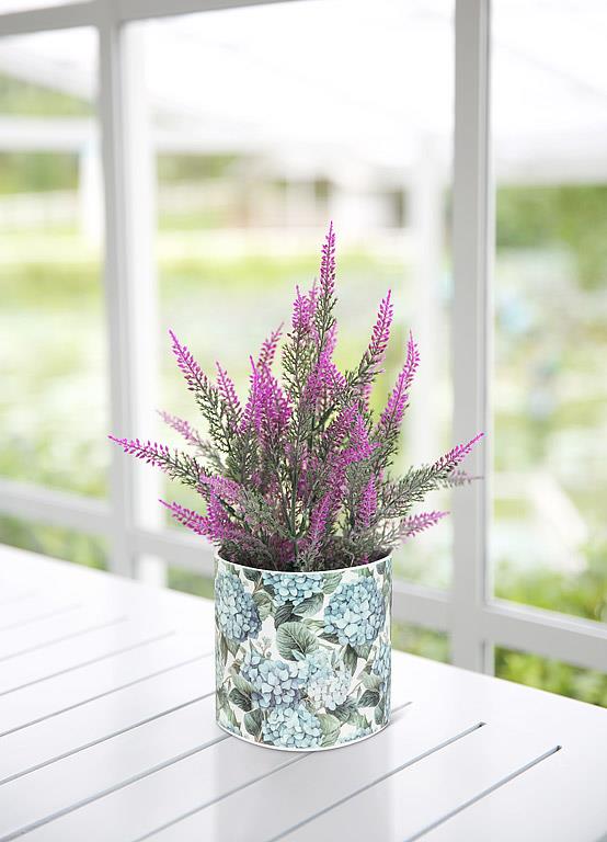 Hydrangea Patterned Planter