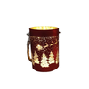 LED Reindeer Lantern with Jute Rope Handle