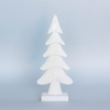 Whitewashed Wooden Tree on Base