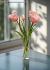 Fresh Touch Ruffled Parrot Tulip Bundle - Pink