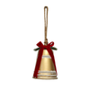 Gold Metal Bell with Ribbon/Greenery