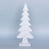 Whitewashed Wooden Tree on Base