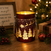 LED Reindeer Lantern with Jute Rope Handle