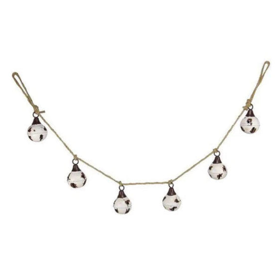 Distressed Metal Jingle Bell Garland