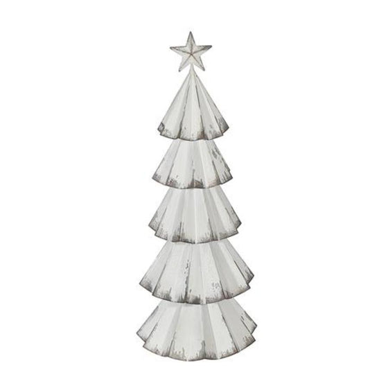 Rustic White Metal Tree