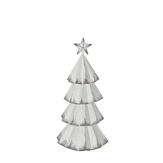 Rustic White Metal Tree