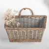 Rectangular Willow Basket with Handle