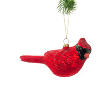  Handblown Glass Cardinal Ornament - 6"