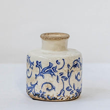  Petite Blue/White Scroll Vase