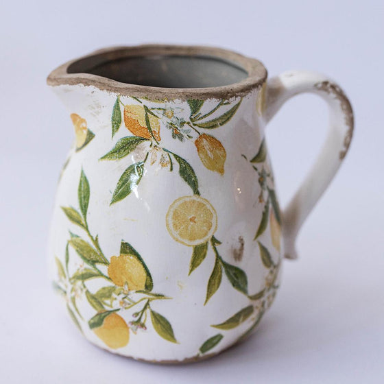 Rustic Lemon Inspired Petite Pitcher