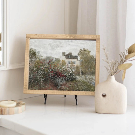 Framed Vintage Valley Maison Print & Easel