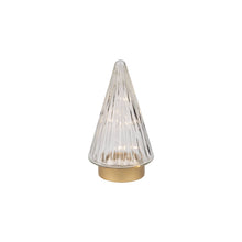  LED Glass Tabletop Cone Tree