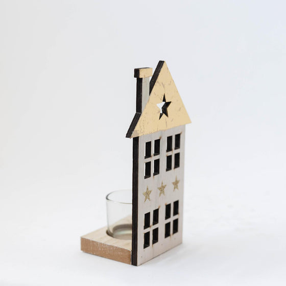 Wooden House Tealight