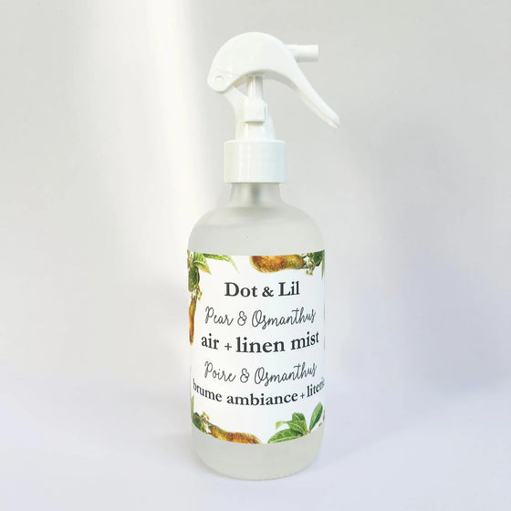 Pear & Osmanthus Linen/Air Mist by Dot & Lil