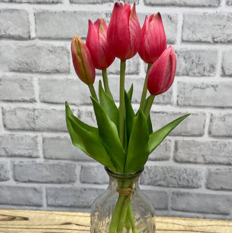 Petite Fresh Touch Artificial Tulip Bundle - 10"