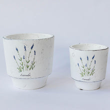  Set of Two Lavender Inspired Flower Pots