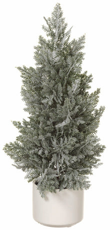  Faux Pine Tree in Ceramic Pot - 17"