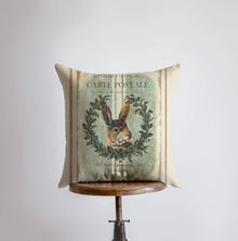  French Vintage Style Rabbit Cushion