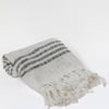 Cotton Striped Throw with Tassels