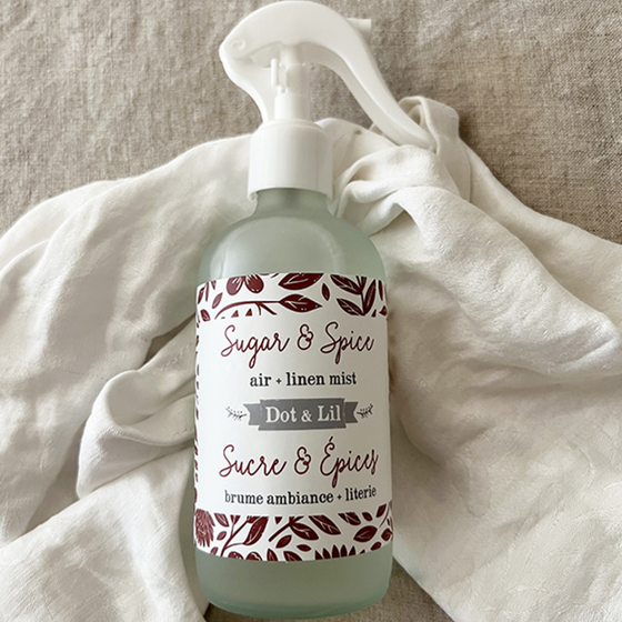 SUGAR & SPICE LINEN + AIR MIST by DOT & LIL