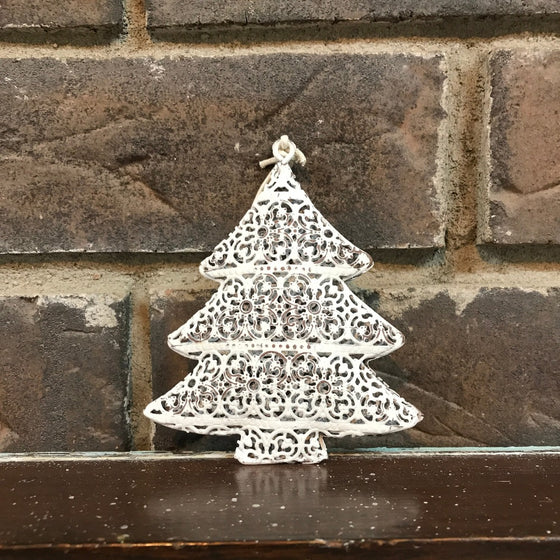 White Metal Scroll Ornaments