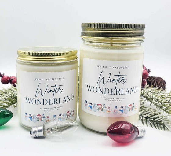 WINTER WONDERLAND Soy Candle by Sew Rustic Candle Co.