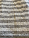 Farmhouse Style Taupe & Ivory Striped Table Runner- 18.5" x 108"