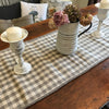 Farmhouse Check Table Runner - 18.5" x 108"