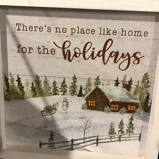 No Place Like Home Wooden Framed Print