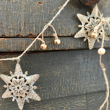  Vintage Inspired Metal Snowflake/Star Garland
