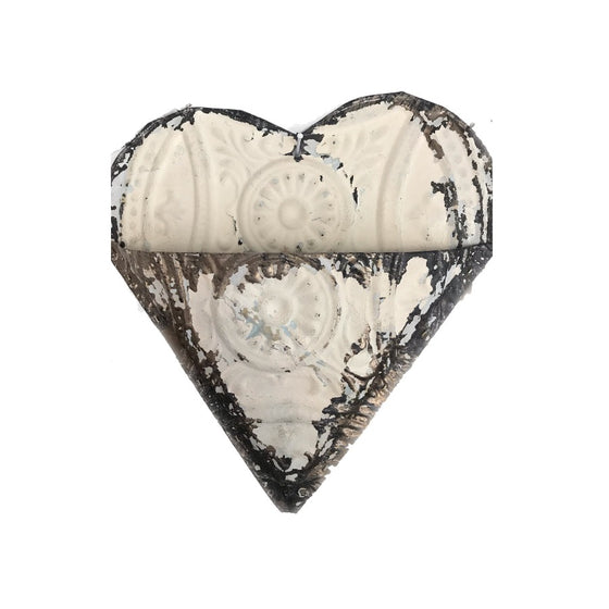 Vintage Tin Heart Pockets - Small