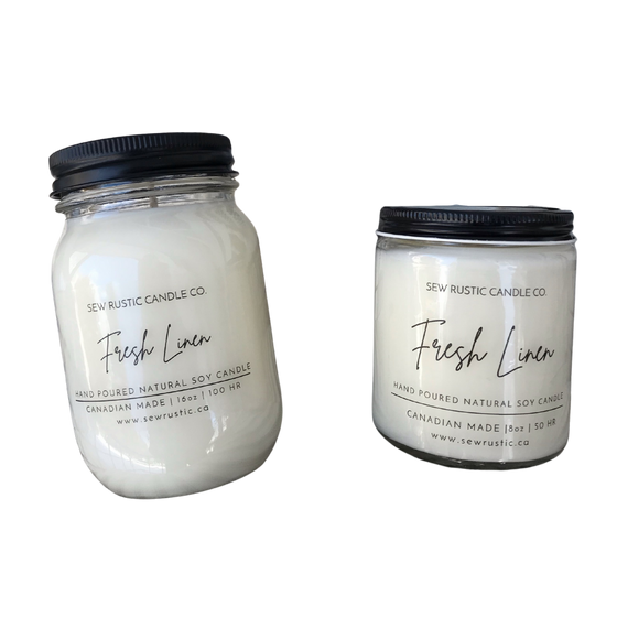 All Natural Soy Candle - Fresh Linen