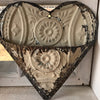 Vintage Tin Heart Pockets - Small