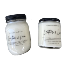  Natural Hand Poured Soy Candle - Leather & Lace