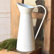  French Country Inspired White Tabletop Pitcher
