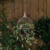 Rustic Metal Bird Cage Style Holder