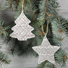 White Metal Scroll Ornaments