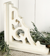 Distressed White Scroll Corbel Decor