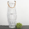 White Willow Lantern with Glass Insert - Large